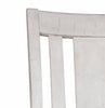Willow Dining Chair with Cushion Fabric Seat & Nailhead Trim - Rustic White | Chaise de salle à manger Willow avec siège coussiné en tissu et bordure de clous décoratifs - blanc rustique