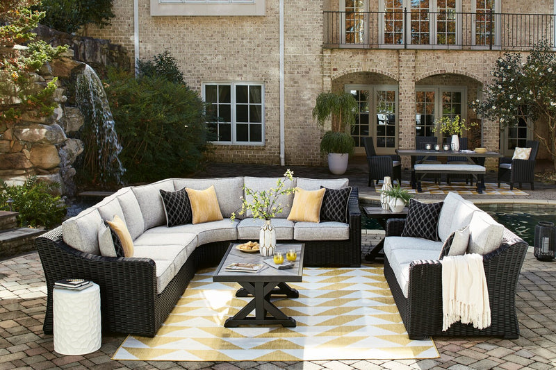 Fauteuil sans accoudoirs Jasper pour la terrasse à l’extérieur - osier en résine, tissu Nuvella