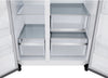 LG 36" 27 Cu. Ft Side by Side Refrigerator - Fingerprint Resistant Stainless Steel - LL27T3530S  | Réfrigérateur LG de 27 pi3 et de 36 po à compartiments juxtaposés - acier inoxydable résistant aux traces de doigts - LL27T3530S