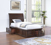 Sonoma Platform Storage Bed with Headboard & Frame, Mango Brown - Twin Size | Lit plateforme de rangement Sonoma avec tête de lit et cadre de lit, brun manguier - format très lit simple