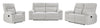 Spencer 80.9" Chenille Fabric Manual Reclining Sofa - Grey | Sofa à inclinaison manuelle Spencer de 80,9 po en tissu de chenille - gris