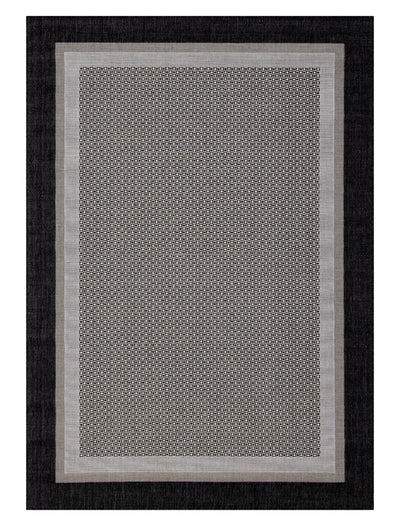 Milo 6'7" x 9'6" Flatweave Monochromatic Outdoor Rug – Grey | Carpette Milo à tissage plat monochrome 6 pi 7 po x 9 pi 6 po pour l’extérieur - grise