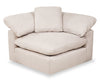 Eclipse Modular 8-Piece Linen-Look Fabric Sectional with Reversible Feather Down Cushions - Linen White | Sofa sectionnel modulaire Eclipse 8 pièces en tissu d’apparence lin avec coussins réversibles en duvet et plumes - blanc lin