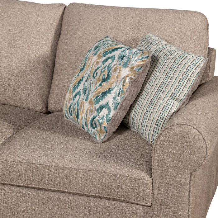 Sofa-lit sectionnel Haven de Scott Living 3 pièces en tissu de chenille - taupe
