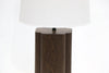 Wren 28.7" Table Lamp with Linen Shade – Dark Walnut  | Lampe de table Wren de 28,7 po avec abat-jour en lin - noyer foncé