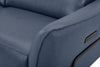 Riviera Top-Grain Genuine Leather Power Reclining Loveseat - Blue | Causeuse à inclinaison électrique Riviera en cuir véritable de qualité supérieure - bleu