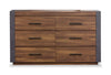 Scott Living Dante 6pc Bedroom Set with Bed, Dresser, Mirror & Nightstand, Brown - King Size | Ensemble de chambre à coucher Dante de Scott Living 6 pièces avec lit, commode, miroir et table de nuit, brun - format très grand lit