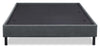 Amos Upholstered Platform Bed in Charcoal Fabric with Tufted Headboard - King Size | Lit plateforme Amos rembourré en tissu anthracite avec tête de lit capitonnée - format très grand lit