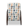 Raven 28.5" Chenille Fabric Pushback Reclining Accent Chair - Teal Multicolour | Fauteuil d’appoint à inclinaison par poussée Raven de 28,5 po en tissu de chenille - bleu sarcelle multicolore