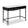 Jensen 40" Desk with Marble-Look Top and Storage – Black | Bureau Jensen de 40 po avec dessus en imitation de marbre et rangement - noir