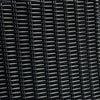 Jasper Outdoor Patio Armless Chair - Resin Wicker, Nuvella Fabric, UV & Weather Resistant - Grey/Black | Fauteuil sans accoudoirs Jasper pour la terrasse à l’extérieur - osier en résine, tissu Nuvella