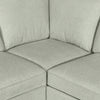 Scott Living Haven 4-Piece Left-Facing Chenille Fabric Sleeper Sectional with Storage Chaise - Seafoam Blue | Sofa-lit sectionnel de gauche Haven de Scott Living 4 pièces en tissu de chenille avec fauteuil long de rangement - bleu écume de mer