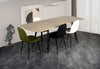 Joss Dining Chair with Polyester Fabric, Metal - Green | Chaise de salle à manger Joss en tissu de polyester et en métal - verte