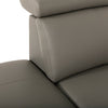 Valentino 3-Piece Left-Facing Genuine Leather Power Reclining Sectional with Adjustable Headrests - Grey | Sofa sectionnel de gauche à inclinaison électrique Valentino 3 pièces en cuir véritable avec appuie-têtes réglables - gris