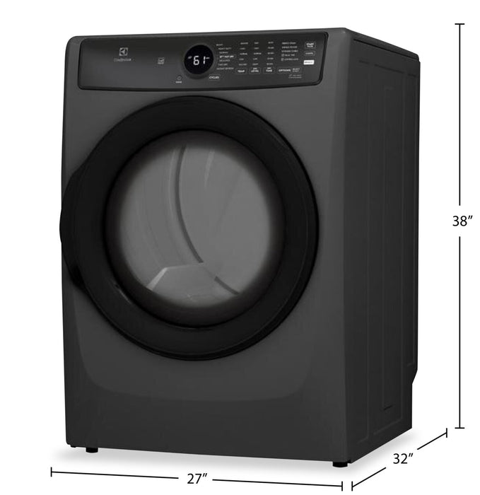 Sécheuse électrique Electrolux de 8 pi3 – Titane - superposable - ELFE743CAG