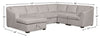 Envy 5-Piece Left-Facing Chenille Fabric Sleeper Sectional with Storage Chaise - Fog Grey | Sofa-lit sectionnel de gauche Envy 5 pièces en tissu de chenille avec fauteuil long de rangement - gris brouillard