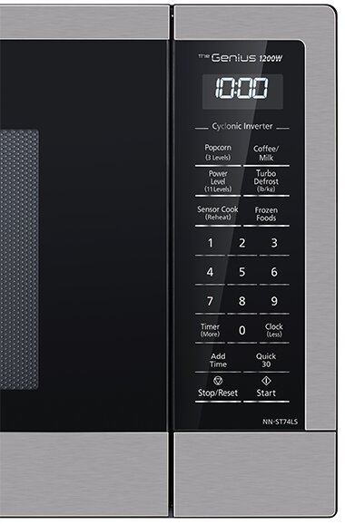 Four à micro-ondes de comptoir Panasonic de 1,2345 pi3 avec technologie InverterMD à cyclones - NNST74LSC