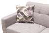 Kort & Co. Freeman 63" Linen-Look Fabric Loveseat with Wood Legs and Tufted Back Cushions - Dove White | Causeuse Freeman de Kort & Co. de 63 po en tissu d’apparence lin avec pattes en bois et coussins de dossier capitonnés - blanc colombe