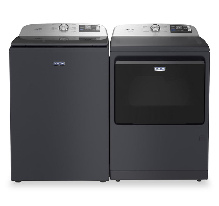 Laveuse à chargement par le haut Animal Pet Pro de 6,0 pi3 et sécheuse à gaz de 7,4 pi3 de Maytag - acier minuit - MATL72GF 