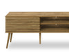 Gemma 72" Rustic TV Stand with Storage and Cable Management for TVs up to 80"- Brown | Meuble pour téléviseur rustique Gemma de 72 po avec rangement et système de gestion des câbles pour téléviseurs jusqu’à 80 po - brun