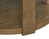 Declan 31.5" Modern Round Coffee Table with casters – Natural Wood  | Table à café ronde moderne Declan de 31,5 po avec roulettes - bois naturel