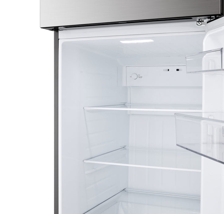 Réfrigérateur LG de 18 pi³ et de 28 po à congélateur supérieur qui convient à une installation dans un garage - acier inoxydable - LT18S2100S