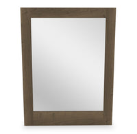 Miroir de commode de chambre à coucher Aida, fabriqué au Canada - brun