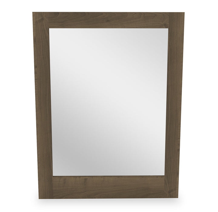 Miroir de commode de chambre à coucher Aida, fabriqué au Canada - brun