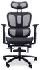 Sealy® Diego 26.3” Adjustable Office Chair with Mesh Padding & Footrest - Black | Chaise de bureau réglable Diego de Sealy de 26,3 po avec rembourrage en mailles et repose-pied - noire