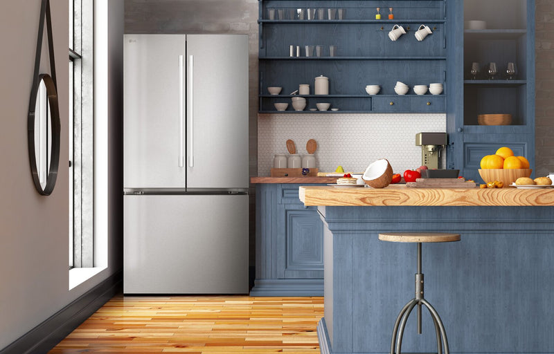 Réfrigérateur LG de 25 pi3 et de 33 po de profondeur standard à portes françaises - acier inoxydable - LF25H6200S