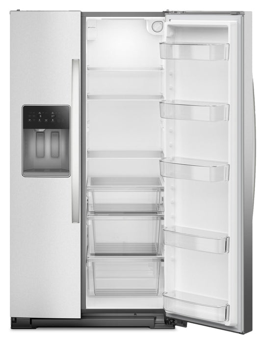 Réfrigérateur Whirlpool de 21 pi³ et de 36 po à compartiments juxtaposés - acier inoxydable résistant aux traces de doigts - WRSC5536RZ