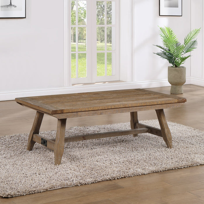 Table à café rustique Cedar de 48 po - brun