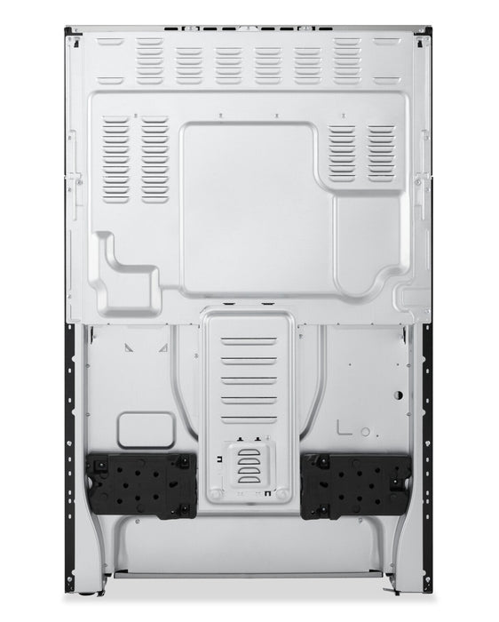 Cuisinière intelligente électrique LG de 6,3 pi³ avec friture à air - acier inoxydable résistant aux traces de doigts - LREN6325XE