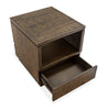 Elm 22” Rustic Pine End Table with Storage - Brown | Table de bout rustique Elm de 22 po en pin - brune