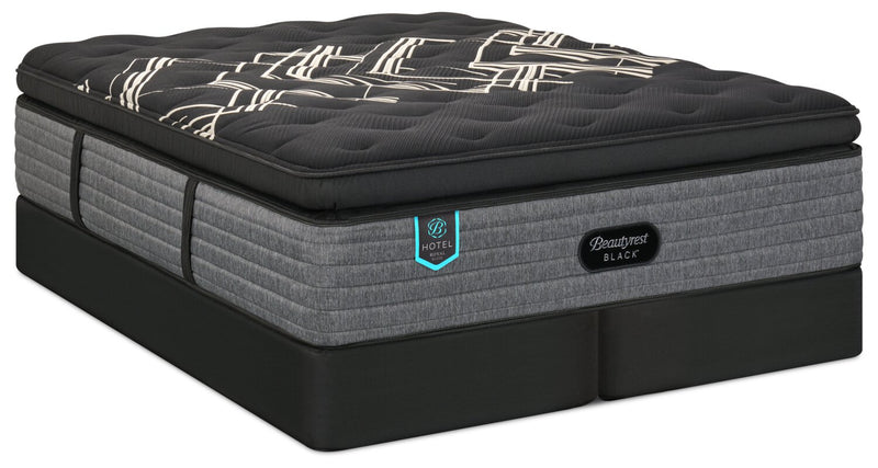 Ensemble matelas à Euro-plateau épais moelleux Royal Suite de série Hotel de Beautyrest BlackMD pour très grand lit
