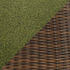 Tofino Outdoor Patio Loveseat - Resin Wicker, UV & Weather Resistant - Green/Brown/Black | Causeuse Tofino pour la terrasse à l’extérieur - osier en résine, résistant aux rayons UV et aux intempéries - verte, brune et noire