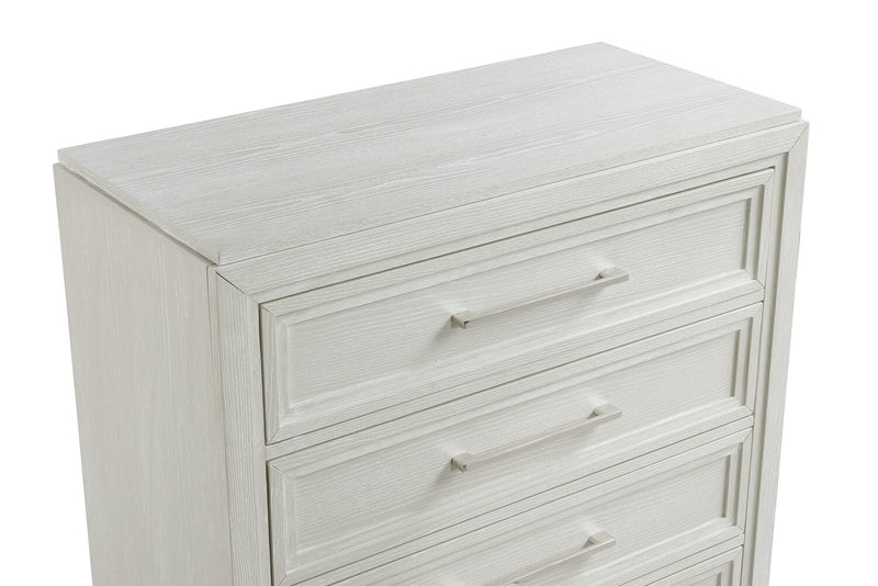 Commode verticale Vida de 38 po (L) x 52 po (H) à 5 tiroirs pour la chambre à coucher - sable