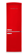 Réfrigérateur Classic Rétro par Unique de 24 po et de 12 pi3 à congélateur inférieur - pomme rouge bonbon - UGP-340L AC R