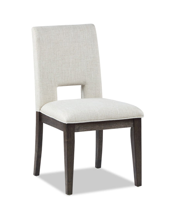 Ensemble de salle à manger Zelda 7 pièces avec table de 78 po à 96 po (L) et 6 chaises - blanc et brun espresso
