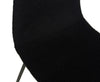 Joss Dining Chair with Polyester Fabric, Metal - Black | Chaise de salle à manger Joss en tissu de polyester et en métal - noire