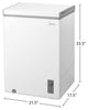 Midea 3.5 Cu. Ft. Convertible Chest Refrigerator-Freezer - MRC04M4CWW | Congélateur coffre convertible en réfrigérateur Midea de 3,5 pi3 - MRC04M4CWW | MRC04MWW