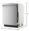 KitchenAid 24" 41 dBA Dishwasher with Third Level Jet Rack – PrintShield Stainless - KDFS324SPS  | Lave-vaisselle KitchenAid de 24 po et de 41 dBA avec 3e panier à jets - acier inoxydable avec fini PrintShieldMC - KDFS324SPS