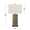 Nolan 26" Antique Brass Metal Table Lamp  | Lampe de table Nolan de 26 po en métal laiton antique  | NOLANBTL