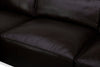 Sedona 3-Piece Genuine Leather Left-Facing Modular Sectional - Chocolate | Sofa sectionnel modulaire de gauche Sedona 3 pièces en cuir véritable - chocolat