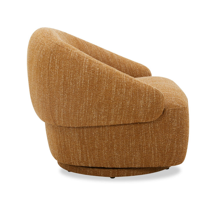 Fauteuil d’appoint pivotant Villa - moutarde