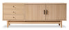 Kemper 71" Modern TV Stand with Storage for TVs up to 75"- Harvest Oak | Meuble pour téléviseur moderne Kemper de 71 po avec rangement pour téléviseurs de jusqu’à 75 po - chêne récolte