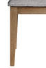 Lotus Dining Chair with Polyester Fabric, Wood, Slat-back - Natural | Chaise de salle à manger Lotus en tissu de polyester et bois avec dossier à lattes - naturelle