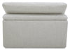 Sky Modular 44" Fabric Armless Power Reclining Chair with Feather Down Cushions - Nathan Wheat | Fauteuil sans accoudoirs à inclinaison électrique modulaire Sky de 44 po en tissu avec coussins en duvet et plumes - blé Nathan
