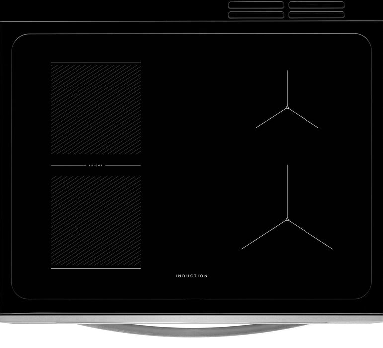 Cuisinière à induction Frigidaire de 5,3 pi³ avec commandes à l’avant et friture à air - acier inoxydable - FCFI308CBS