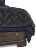 Yorkdale 6-Drawer Platform Bed with Headboard & Storage Frame, Made in Canada, Grey - Full Size | Lit plateforme Yorkdale fabriqué au Canada avec tête de lit et cadre de rangement à 6 tiroirs, gris …